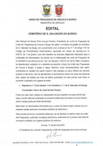 Edital - Abandono de Sepultura